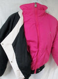 Vtg 1985 Womens DOWNHILL RACER Snowboard Ski Jacket Coat Down Puffer PINK M