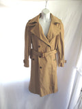 NEW NWT SAINT LAURENT PARIS YSL GABERDINE trench jacket coat 36 BROWN