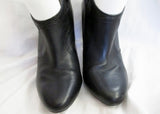 Womens COACH ALIZA Signature Leather High Heel Ankle Boots Booties BLACK 8 MOTO