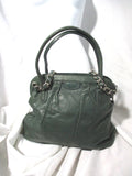 BANANA REPUBLIC Leather Shoulder Bag Handbag Satchel Hobo Purse Boho Convertible GREEN