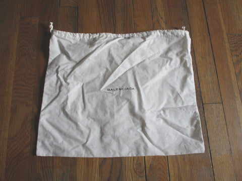 17” BALENCIAGA Dust Bag Dustbag Drawstring Cover Travel Storage