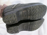 Womens DANSKO Leather Clogs Shoes Slip-On Mules BLACK 41 10.5 BLACK Slides
