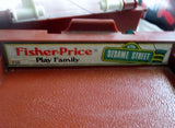 Vintage 1974 FISHER PRICE 938 SESAME STREET Little People Playset Furniture Accessories +