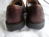 Mens BORN LEATHER KANNON Oxford SHOE Moc Tie Lace Up Loafer BROWN 10 / 44