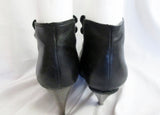 Womens COACH ALIZA Signature Leather High Heel Ankle Boots Booties BLACK 8 MOTO