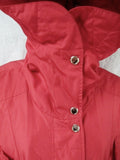 Womens Ladies STEVE MADDEN Hood COAT Jacket PARKA Boho FIRE RED L