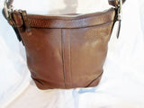NEW COACH F12319 Pebbled Leather Shoulder Crossbody Bag ESPRESSO BROWN Purse