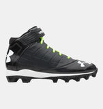 Mens UNDER ARMOUR 1235876-001 UA Crusher Mid Football Cleats BLACK 15 Sneaker Trainer Shoes Athletic