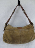 COACH 9688 SOHO Leather Hobo Handbag Satchel Purse Shoulder Bag BROWN Suede