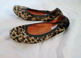 Womens LANVIN PARIS Calf Hair Fur Leather Ballet Flat Shoe 36.5 / 6 LEOPARD