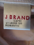 NEW J Brand 835 Low-Rise Jean ROMANTIC CAPRI Pants 28 BLUSH PINK NWT