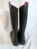 Womens Ladies CAPELLI Wellies Rain Duck Boots Gumboots Shoes BLACK 7 Puddle Jumpers