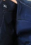 LAND'S END SQUARE RIGGER Garment Bag Luggage Duffle Carry-On Bag BLUE Bi-Fold