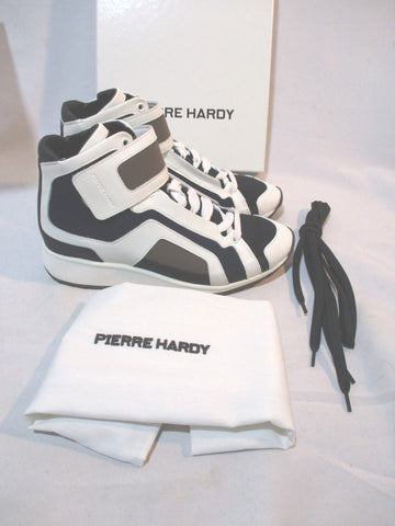 NEW PIERRE HARDY NEOPRENE NAVY WHITE Sneaker TRAINER 35 Sport Shoe