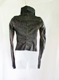 NWT NEW RICK OWENS DRKSHDW DENIM Jacket Coat 42 S BLACK Womens