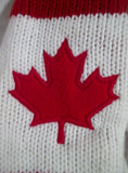 NEW NWT OLYMPICS OFFICIAL CANADA LEAF RED Mittens Gloves S/M P/M Knit
