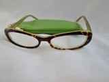 KATE SPADE KITTY Eyeglasses Eye Glass HY15 51 16 Brown Tortoise Shell WINK WINK GREEN