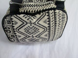Aztec Mexican Style Rucksack Daytripper BACKPACK BAG WHITE BLACK Blanket