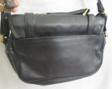 LAND COLUMBIA Leather Handbag Shoulder Bag Satchel Briefcase BLACK M OLDE ENGLISH