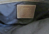 COACH 6351 SOHO Jacquard Hobo Handbag Satchel Canvas COGNAC BROWN Leather