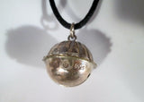 26" MMA Signed STERLING SILVER BELL Pendant NECKLACE Charm Delicate Ringing Music