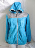 Youth Girls THE NORTH FACE Fleece JACKET Coat BLUE XL 16-18 Hoodie FULL ZIP