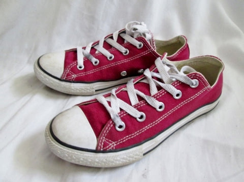 CONVERSE ALL STAR LOWRISE Sneaker Trainer RED 3 CHUCKS Athletic Sports Shoe Kids