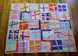 NEW PATCHWORK CROSS QUILT Tapestry Throw Blanket Baby Room Nursery Cover Afghan Multi