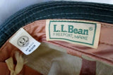 Vintage L.L. BEAN USA Fishing Beanie Hat Cap M BROWN GREEN Touring