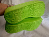 NEW BAOSHUN Womens Shower Water Sandals Flip Flop Mules 6.5 LIME GREEN Vegan