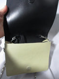 DRIES VAN NOTEN Bag Leather Box Crossbody Purse Convertible Clutch BLACK CREME