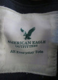 AMERICAN EAGLE OUTFITTERS AEO Stripe TOTE Bag NAUTICAL BLUE GREEN Vegan