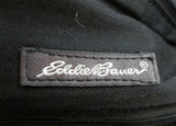 EDDIE BAUER leather Cross body satchel shoulder bag BLACK man purse Bohemian Boho Hipster