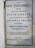Antique 1812 New Testament of Our Lord and Saviour Jesus Christ Leather Book BROWN Bible