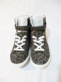 NEW PIERRE HARDY SUEDE KID GREY Sneaker Shoe 36 6 Leopard TRAINER Sport GRAY Womens