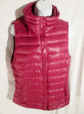 Womens Ladies GAP Lightweight DOWN Puffer Winter Vest Coat Jacket PLUM PURPLE M
