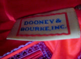 EUC DOONEY & BOURKE Pebbled PYTHON Leather Satchel Hobo Shoulder Bag PURPLE L
