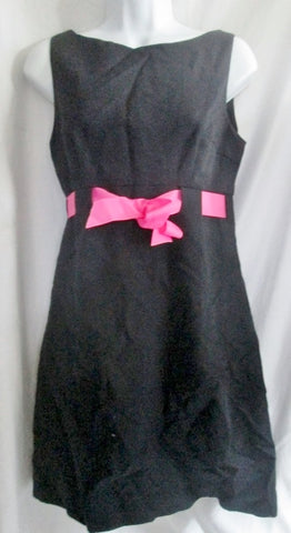 NEW NWT Womens STEVEN STOLMAN RIBBON FAILLE Mini Dress Sz 4 BLACK $275 Pink