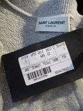 NEW NWT SAINT LAURENT PARIS Sweatshirt Top  36 / 4 XS GRAY Womens Defect