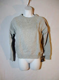 NEW NWT SAINT LAURENT PARIS Sweatshirt Top  36 / 4 XS GRAY Womens Defect