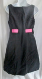 NEW NWT Womens STEVEN STOLMAN RIBBON FAILLE Mini Dress Sz 4 BLACK $275 Pink