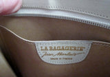 LA BAGAGERIE JEAN MARLAIX FRANCE Leather Shoulder Bag Purse Crossbody BEIGE TAN