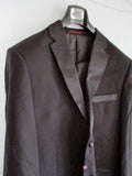 NEW HOUSE OF ST. BENETS Tuxedo Sport Jacket Blazer Suit Pant 44L 38W BLACK Formal Wedding