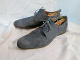Mens KENNETH COLE REACTION Suede Wingtip Oxford Shoe 12 BLUE Loafer Leather