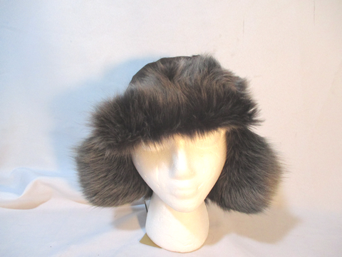 NEW LOLA HATS Aviator Fur Hat Cap Trooper Flap Cossack Trapper BROWN Cosplay