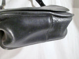 Vintage COACH 3625 Leather Saddle Crossbody Shoulder Flap Hobo Bag BLACK Purse