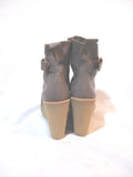 NEW PIERRE HARDY GRAIN CALF Ankle Boot Bootie 37 TAUPE BROWN NIB