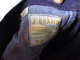 J Brand SKINNY LEG CORDUROY Jean Dungaree Pants Trousers 28 PURPLE Womens