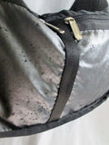 Le Sport Sac LESPORTSAC Nylon shoulder travel bag purse crossbody BLACK SILVER Vegan