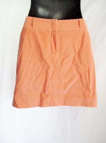 Womens VINEYARD VINES Corduroy Mini Skirt WHALE 4 PEACH ORANGE